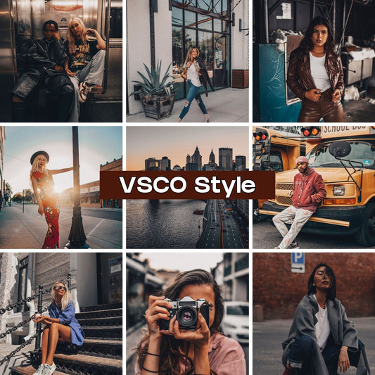 Presets Lightroom VSCO STYLE Effect - Mobile & Ordinateur
