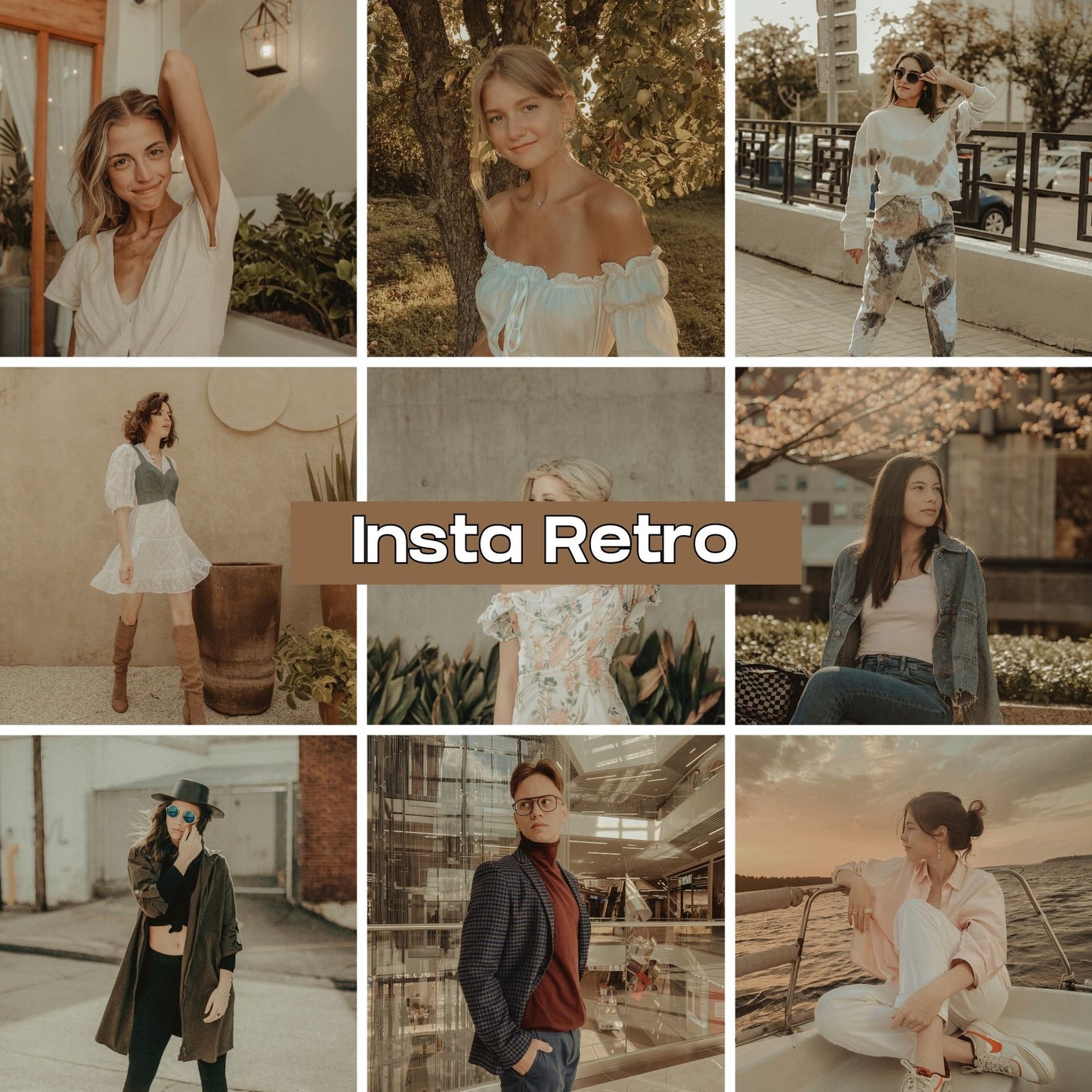 Presets Lightroom INSTA RETRO Effect - Mobile & Ordinateur