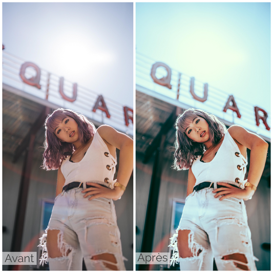 Presets Lightroom BLUE CITY Effect - Mobile & Ordinateur