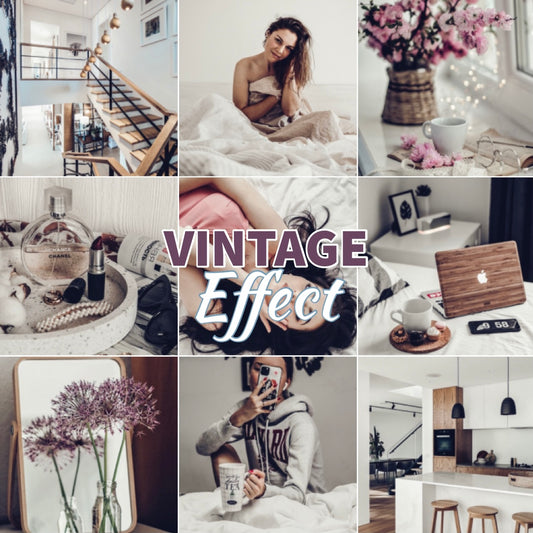 Presets Lightroom VINTAGE Effect - Mobile & Ordinateur