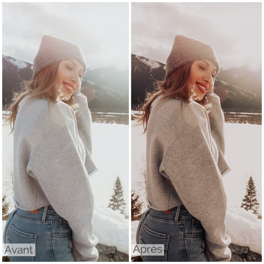 Lightroom RED SNOW Effect Presets - Mobile & desktop