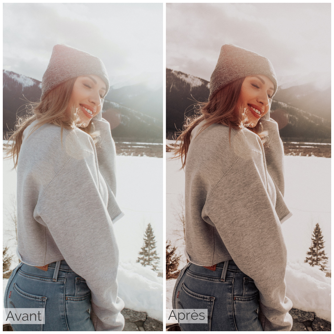 Presets Lightroom RED SNOW Effect - Mobile & Ordinateur