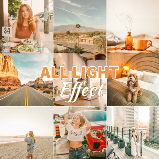 Presets Lightroom ALL LIGHT Effect - Mobile & Ordinateur