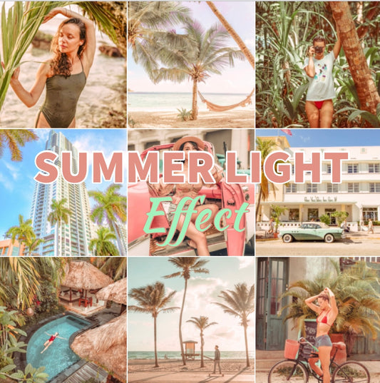 Presets Lightroom SUMMER Light Effect - Mobile & Ordinateur