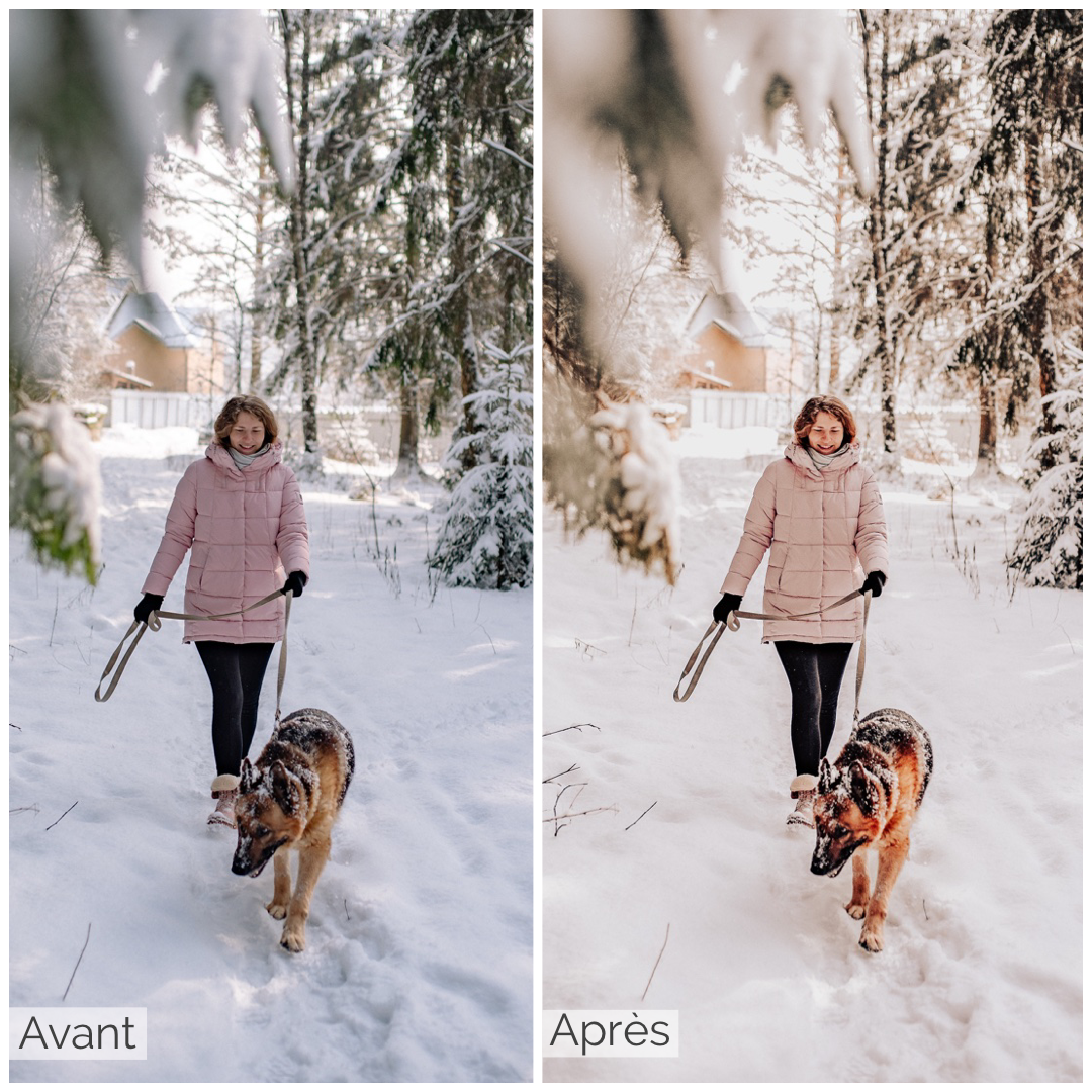 Lightroom RED SNOW Effect Presets - Mobile & desktop