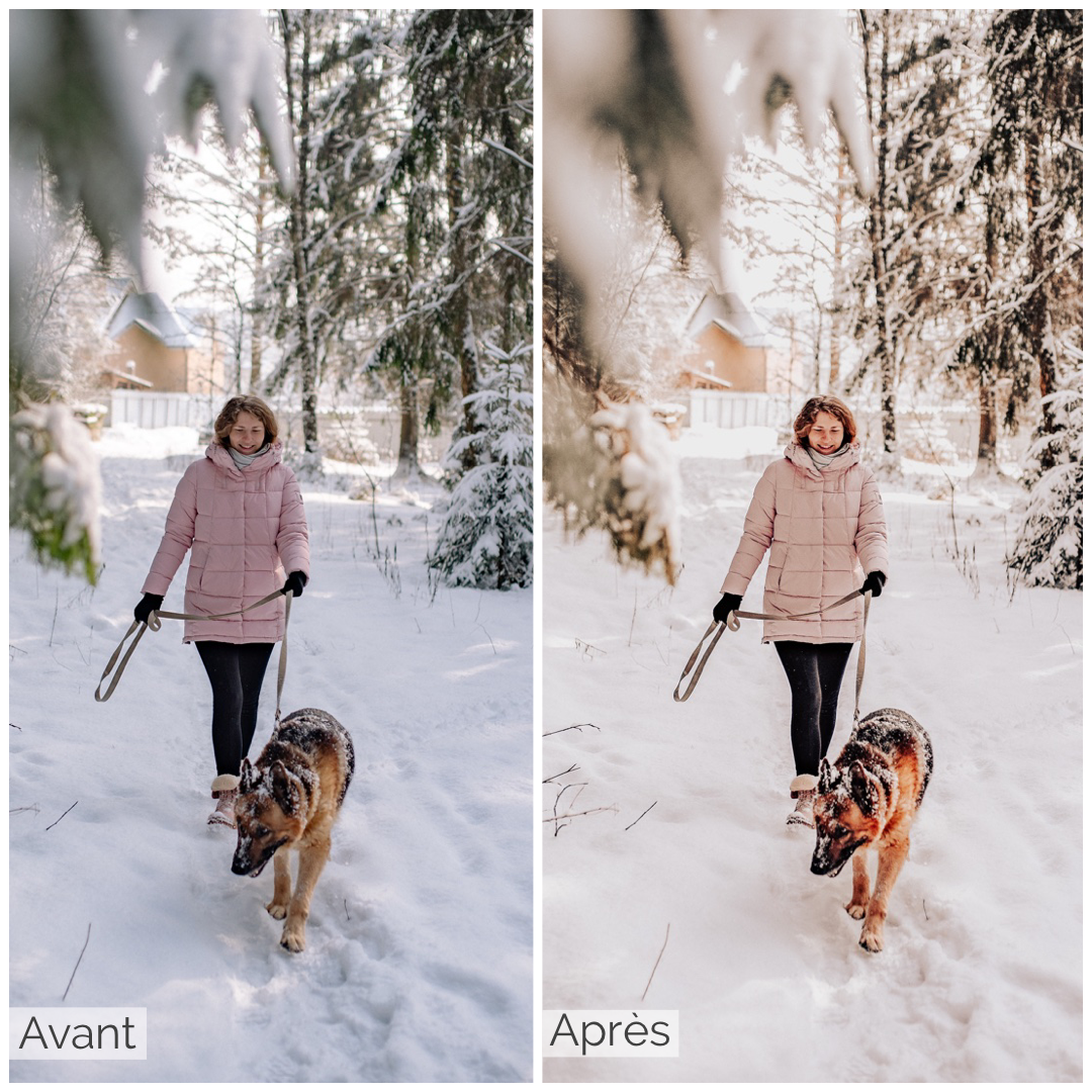 Presets Lightroom RED SNOW Effect - Mobile & Ordinateur