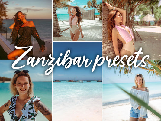 PACK 30 Presets Lightroom ZANZIBAR Effect - Mobile & Ordinateur