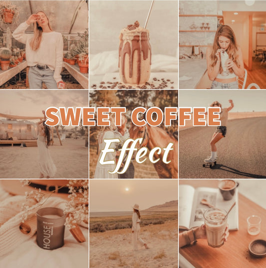 Presets Lightroom SWEET COFFEE Effect - Mobile & Ordinateur