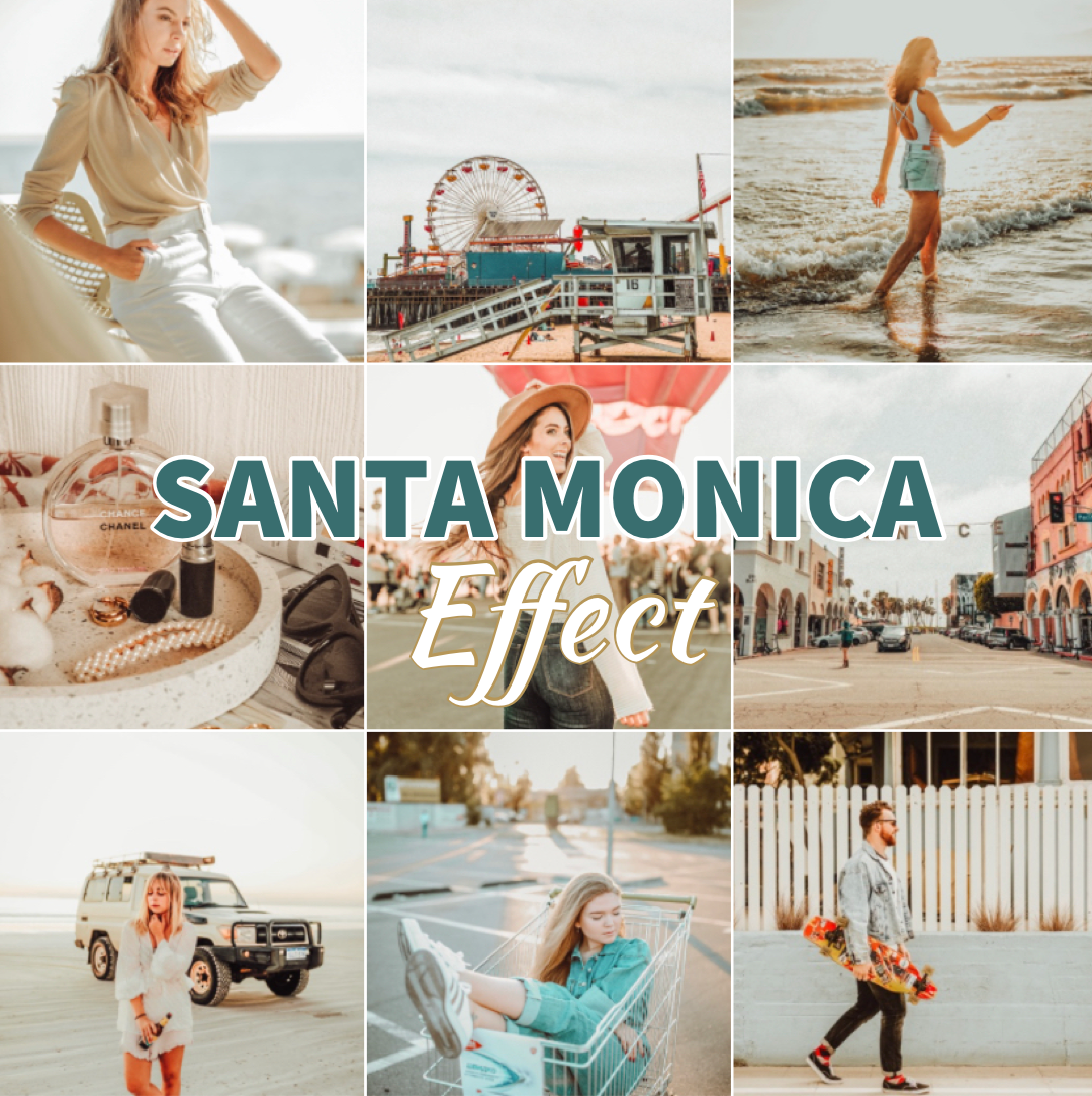 Presets Lightroom SANTA MONICA Effect - Mobile & desktop
