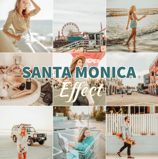 Presets Lightroom SANTA MONICA Effect - Mobile & Ordinateur