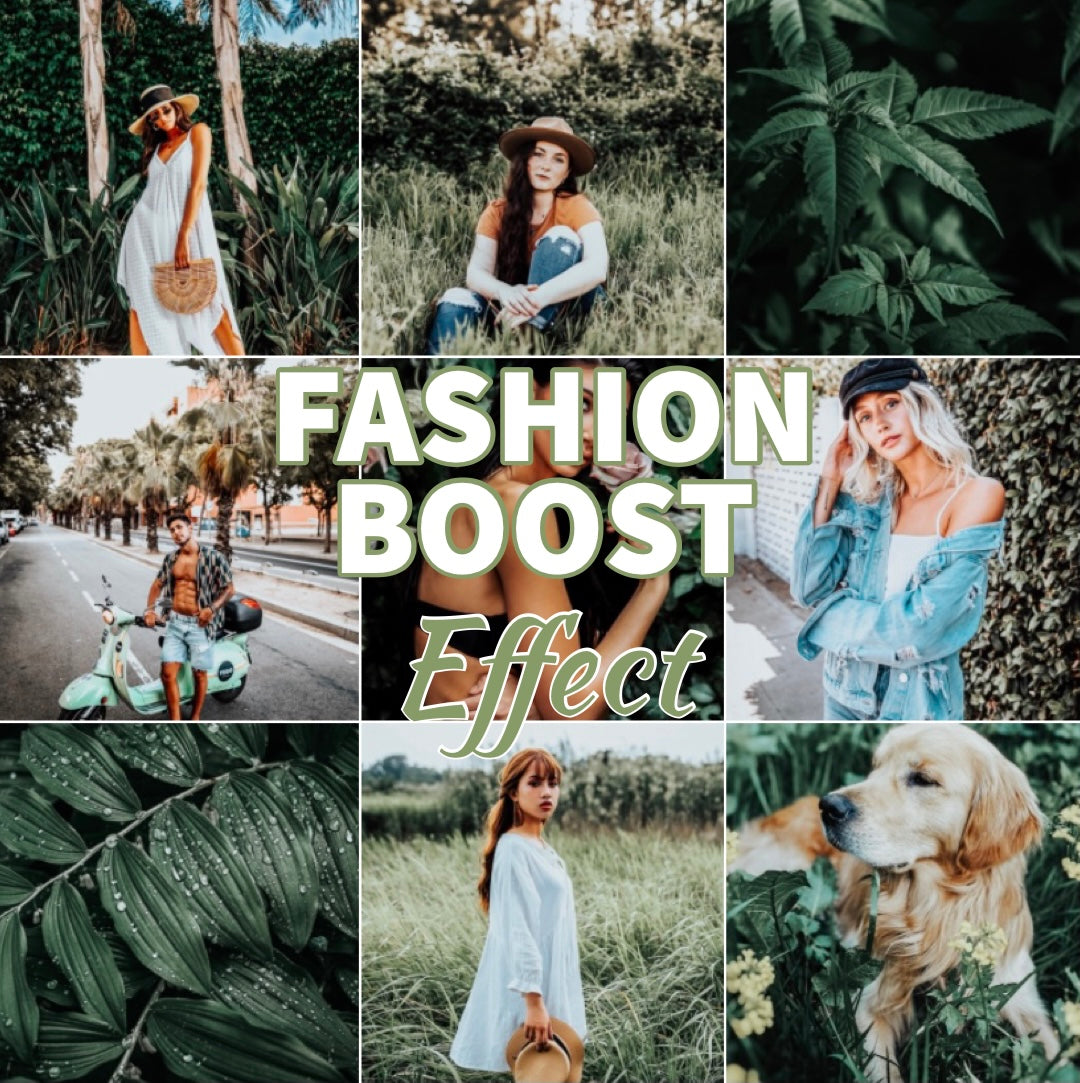 Presets Lightroom FASHION BOOST Effect - Mobile & Ordinateur