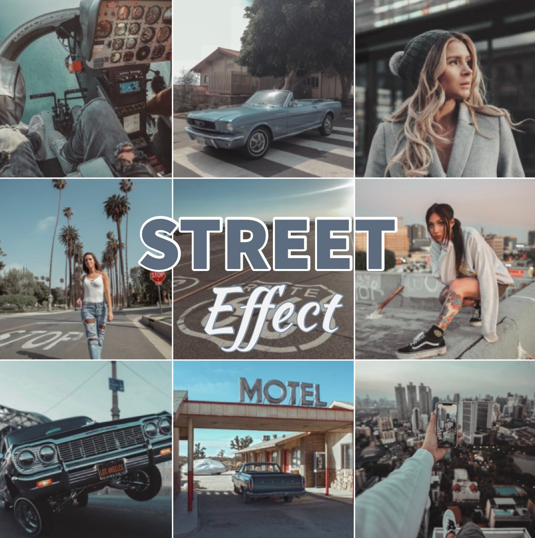 Presets Lightroom STREET Effect - Mobile & Ordinateur