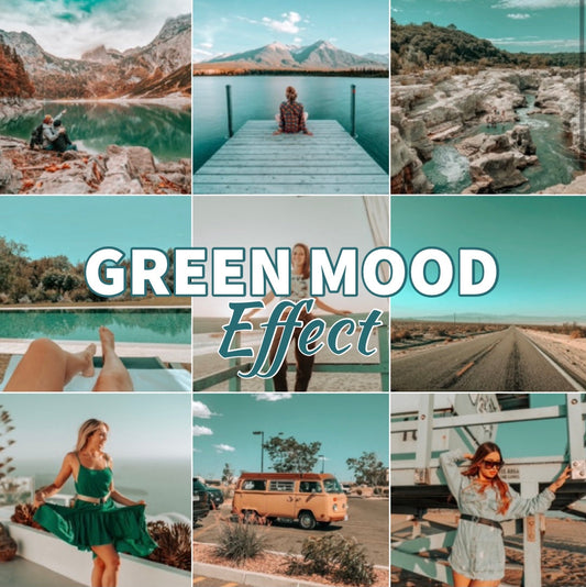 Presets Lightroom GREEN MOOD Effect - Mobile & Ordinateur