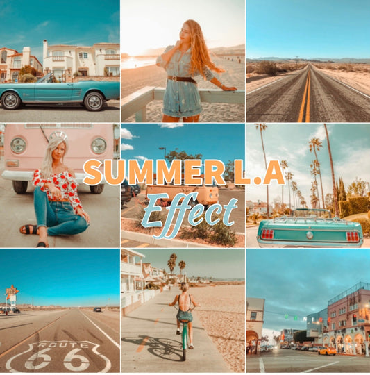 Presets Lightroom SUMMER L.A Effect - Mobile & Ordinateur