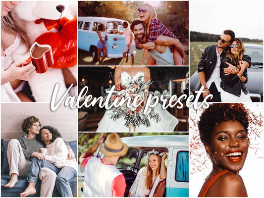 Pack 14 Presets Lightroom VALENTINE Effect - Mobile & Ordinateur