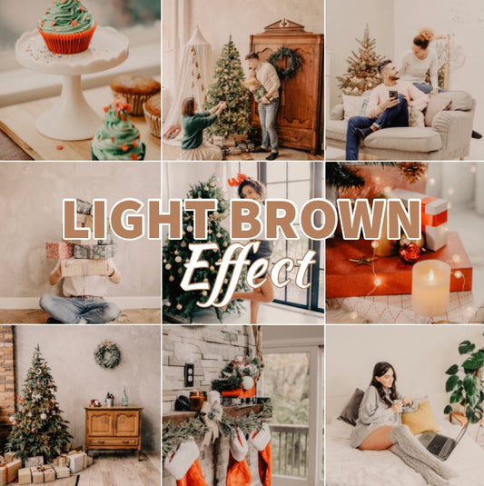 Presets Lightroom LIGHT BROWN Effect - Mobile & Ordinateur