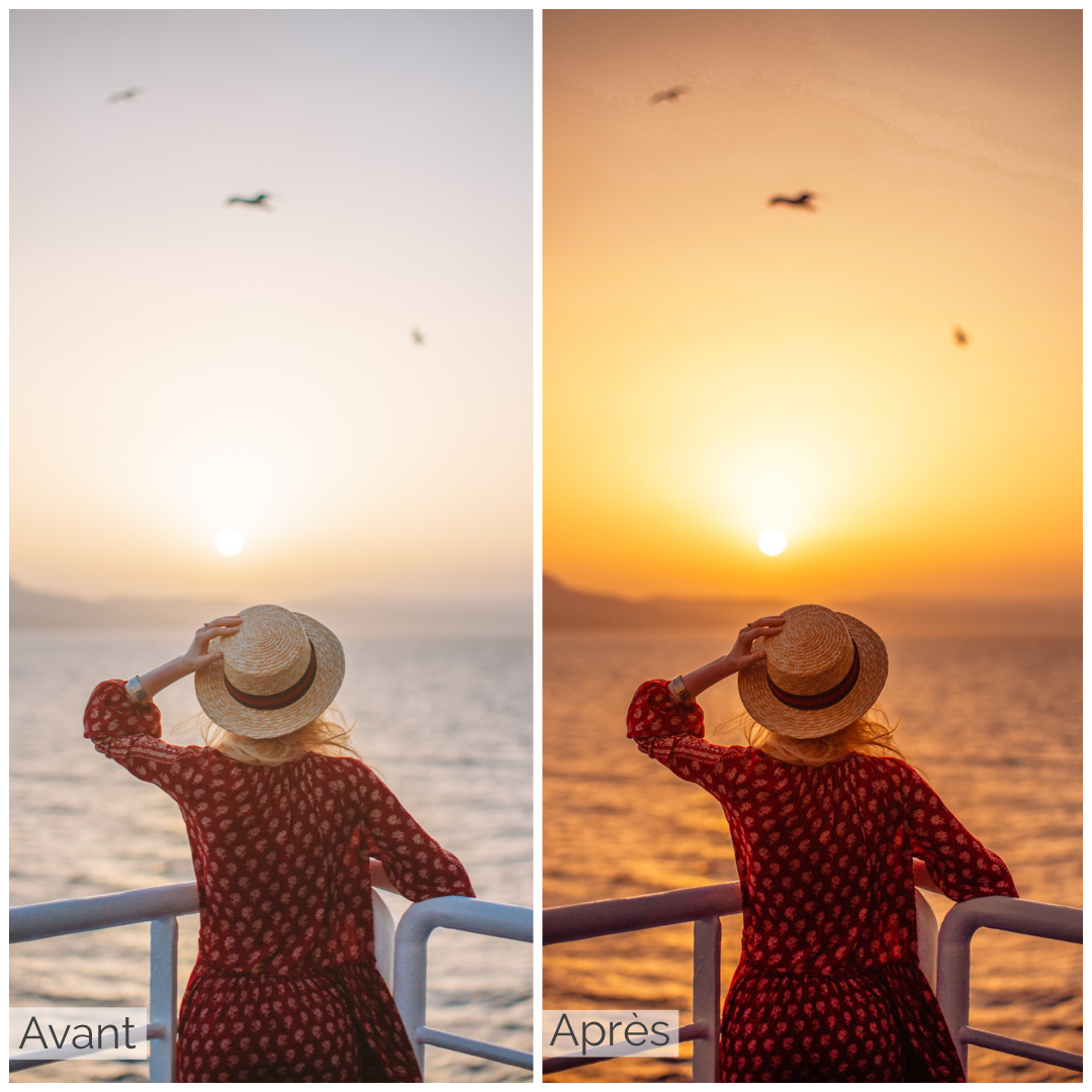 Presets Lightroom SUNSET DUBAI Effect - Mobile & Ordinateur