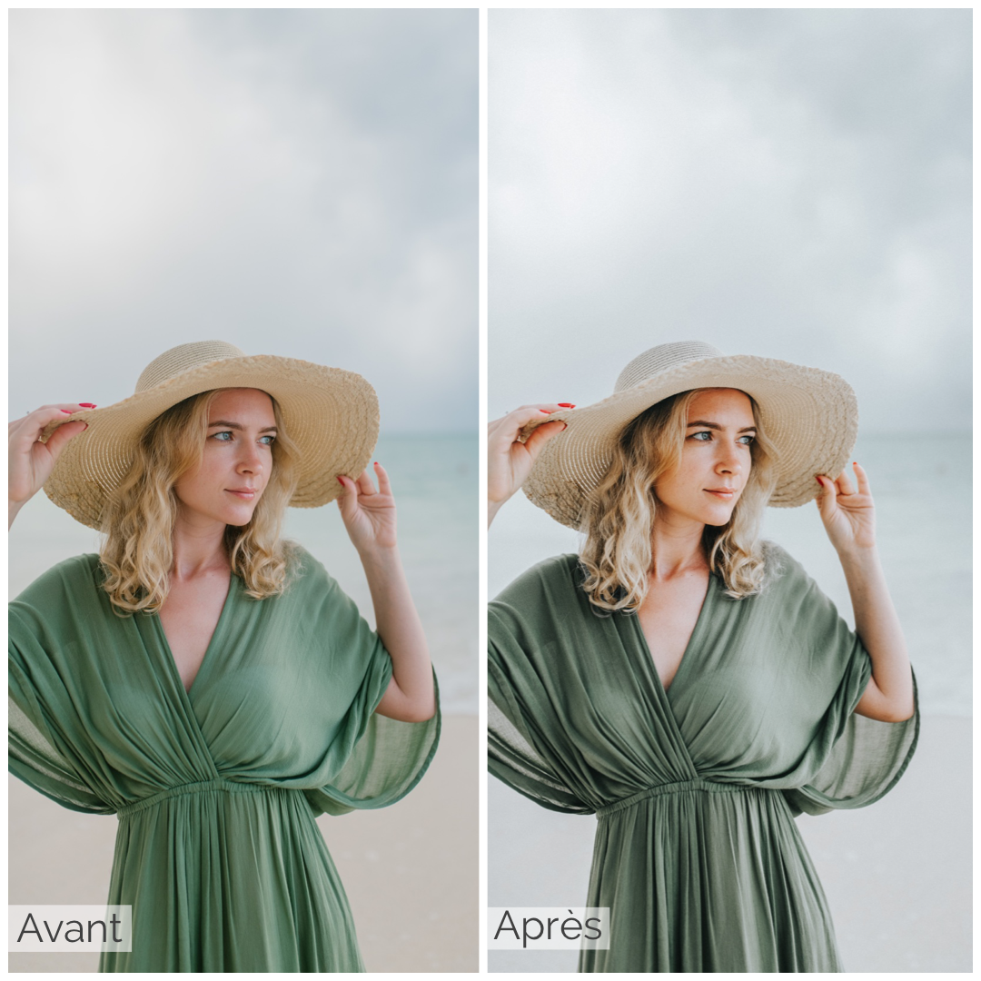 Presets Lightroom SOFT GREEN Effect - Mobile & Ordinateur