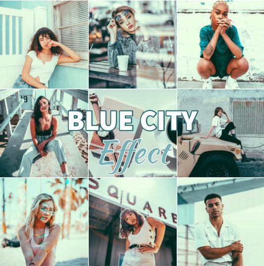 Presets Lightroom BLUE CITY Effect - Mobile & Ordinateur