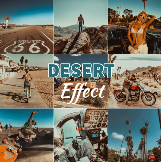 Presets Lightroom DESERT Effect - Mobile & Ordinateur