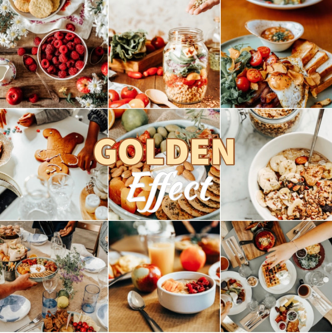 Presets Lightroom GOLDEN Effect - Mobile & Ordinateur