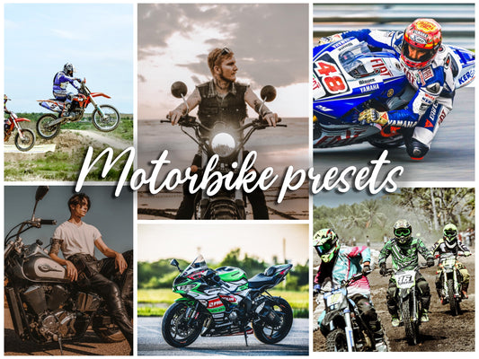 PACK 20 Presets Lightroom MOTORBIKE Effect - Mobile & Ordinateur