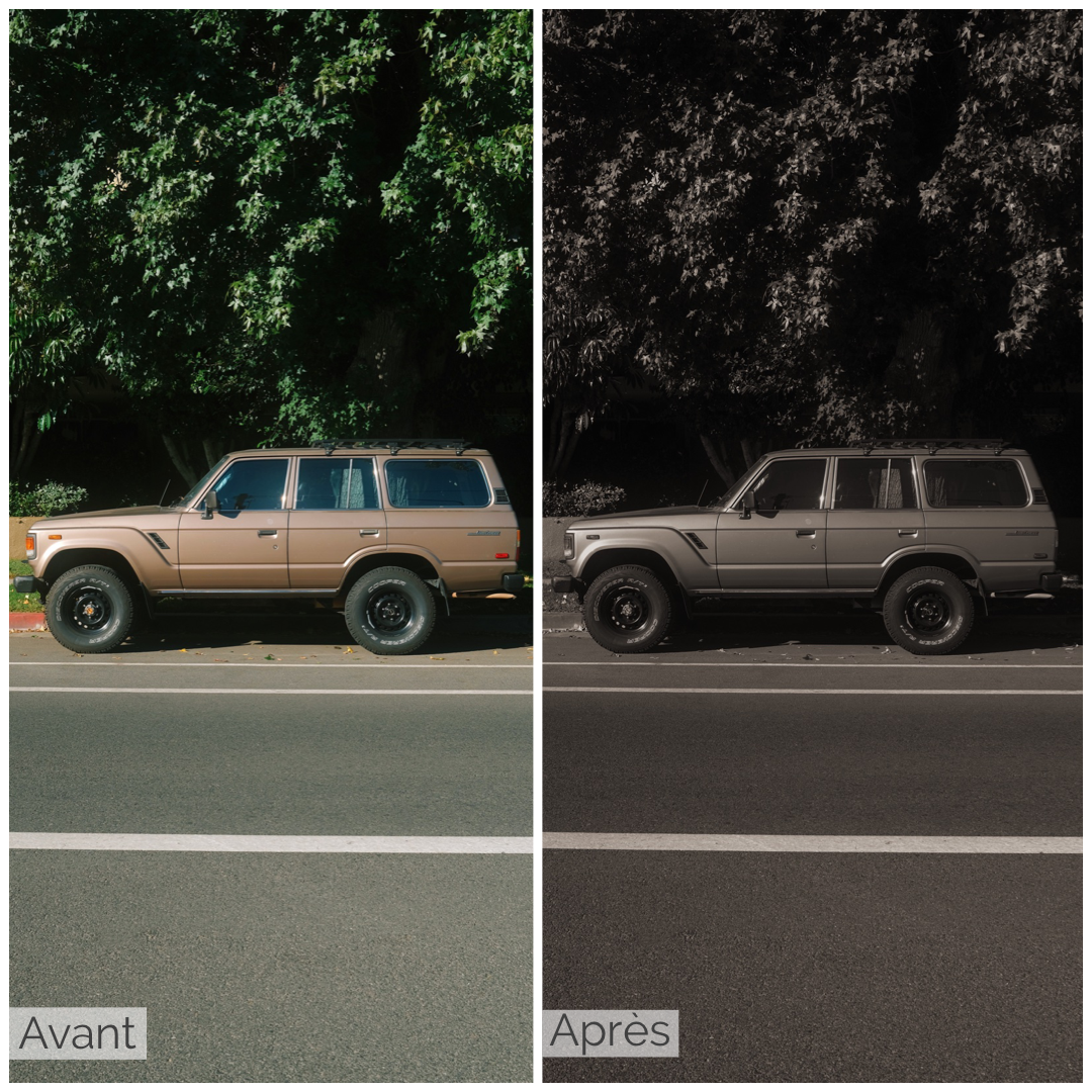 Presets Lightroom OLD B&W Effect - Mobile & Ordinateur