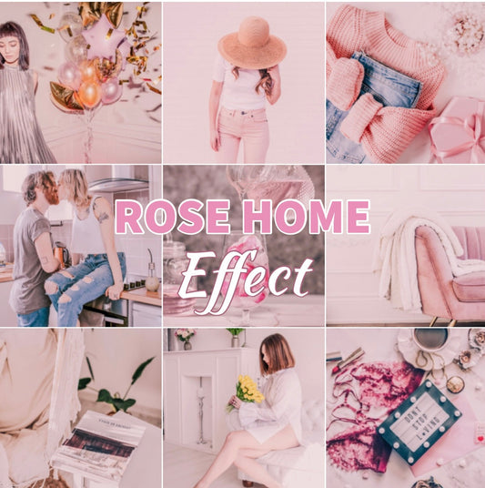 Presets Lightroom ROSE HOME Effect - Mobile & Ordinateur