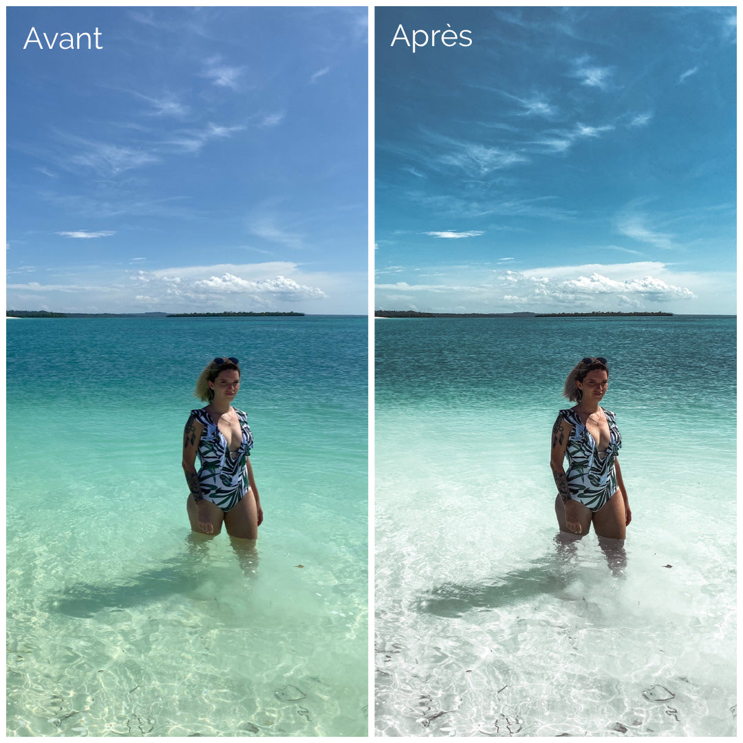 Presets Lightroom DYNAMIC BLUE Effect - Mobile & Ordinateur