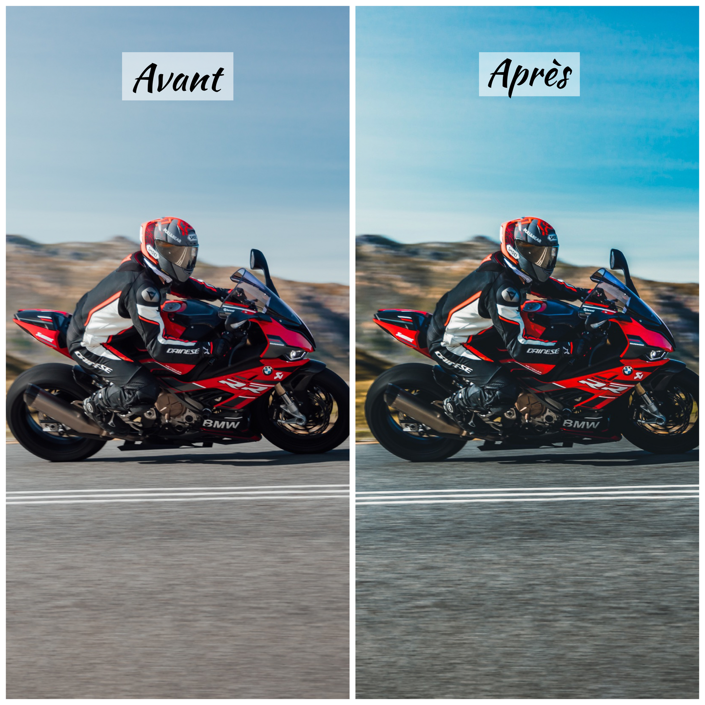 PACK 20 Presets Lightroom MOTORBIKE Effect - Mobile & Ordinateur