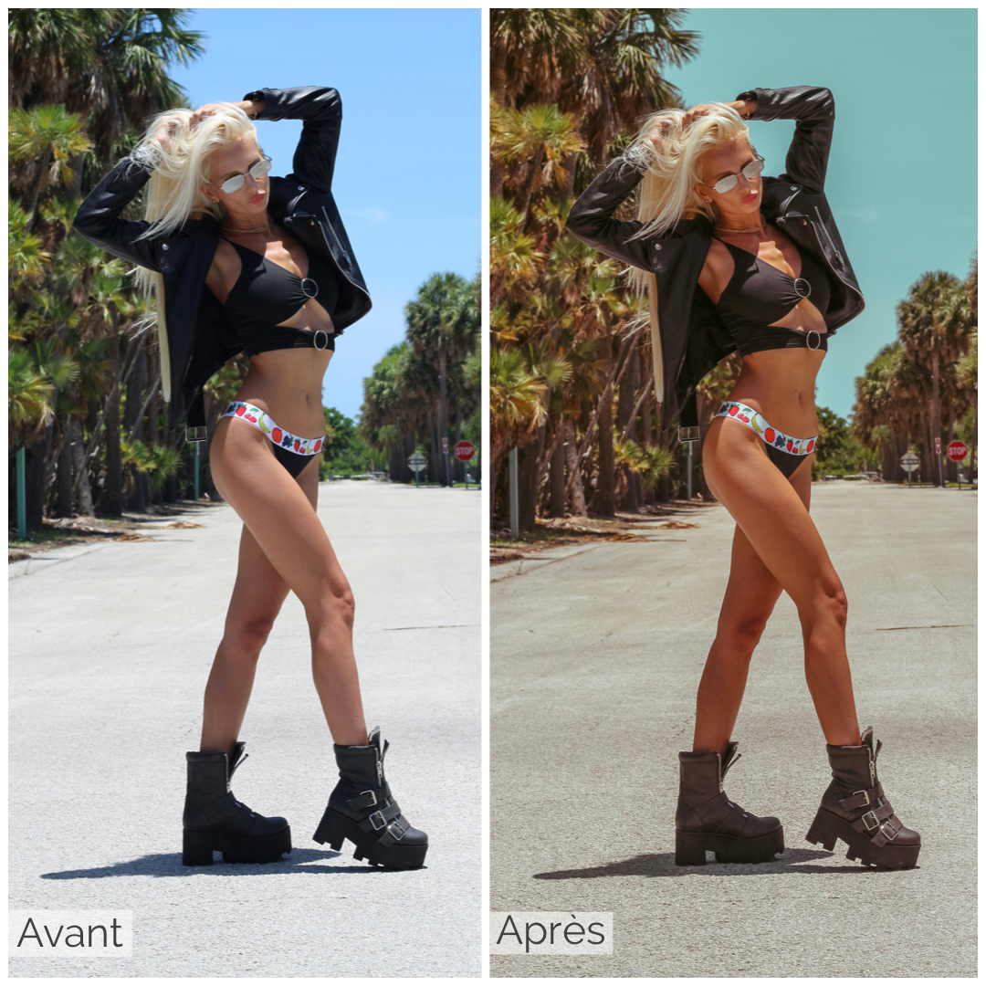 Presets Lightroom BEACH SUNSET Effect - Mobile & Ordinateur