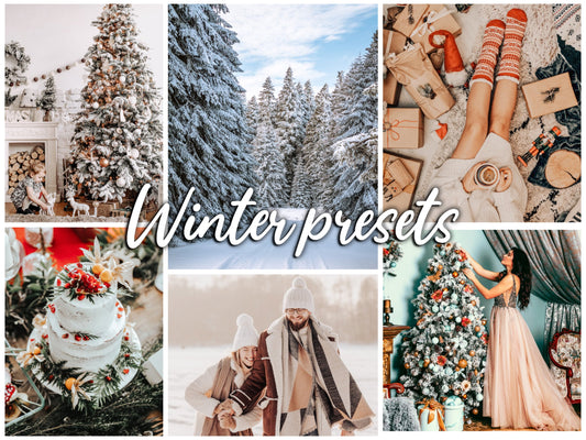 PACK 30 Presets Lightroom WINTER Effect - Mobile & Ordinateur
