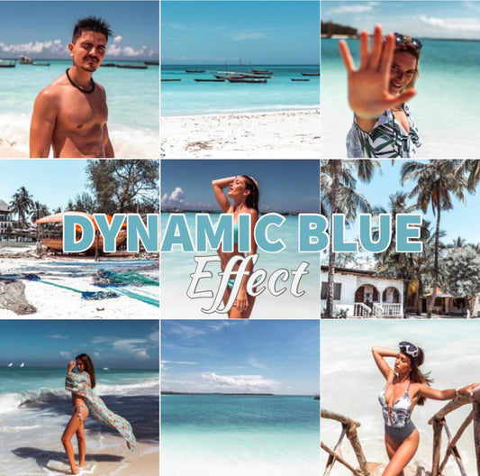 Presets Lightroom DYNAMIC BLUE Effect - Mobile & Ordinateur