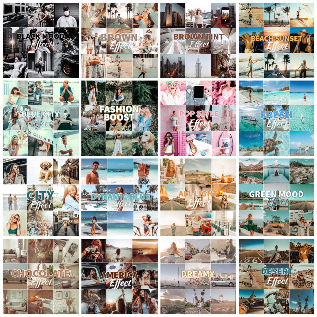 Pack de 160 filtres vidéo - Mobile & Ordinateur