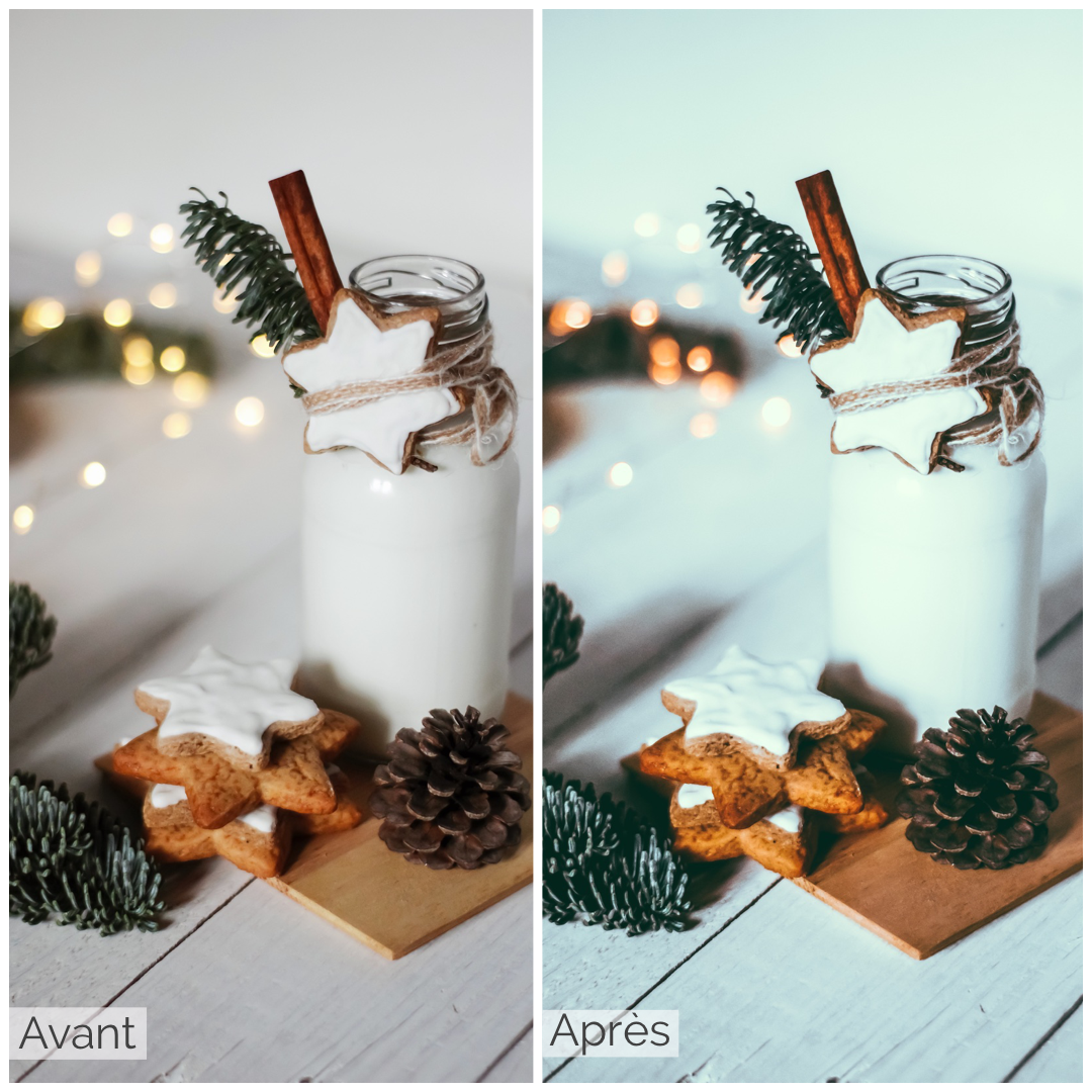 Presets Lightroom Blue Xmas Effect - Mobile & Ordinateur