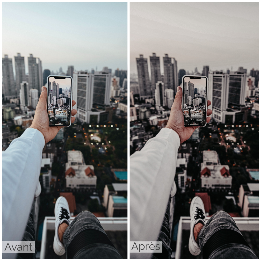 Presets Lightroom GREY Effect - Mobile & Ordinateur