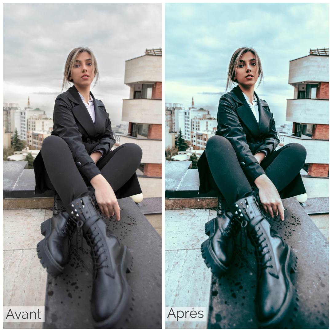 Presets Lightroom BLUE CITY Effect - Mobile & Ordinateur