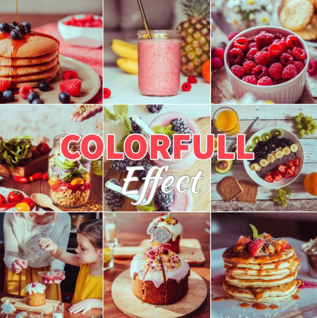 PACK 34 Presets Lightroom FOOD Effect - Mobile & Ordinateur