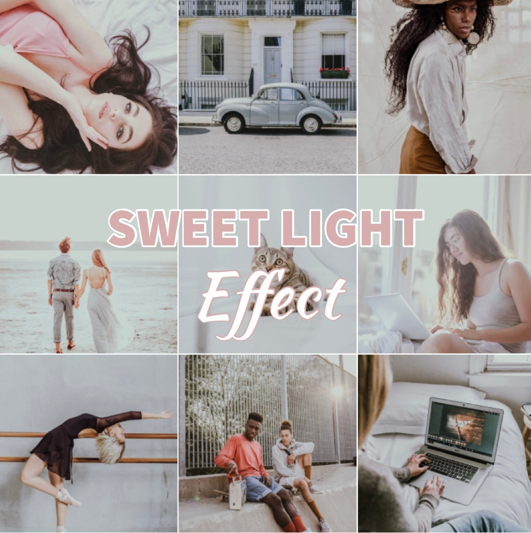 Presets Lightroom SWEET LIGHT Effect - Mobile & Ordinateur