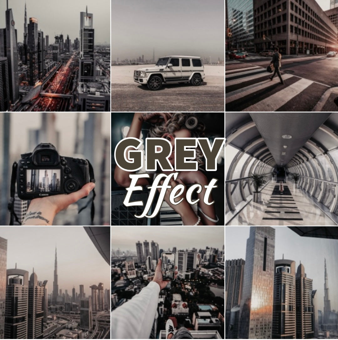 Lightroom GRAY Effect Presets - Mobile & desktop