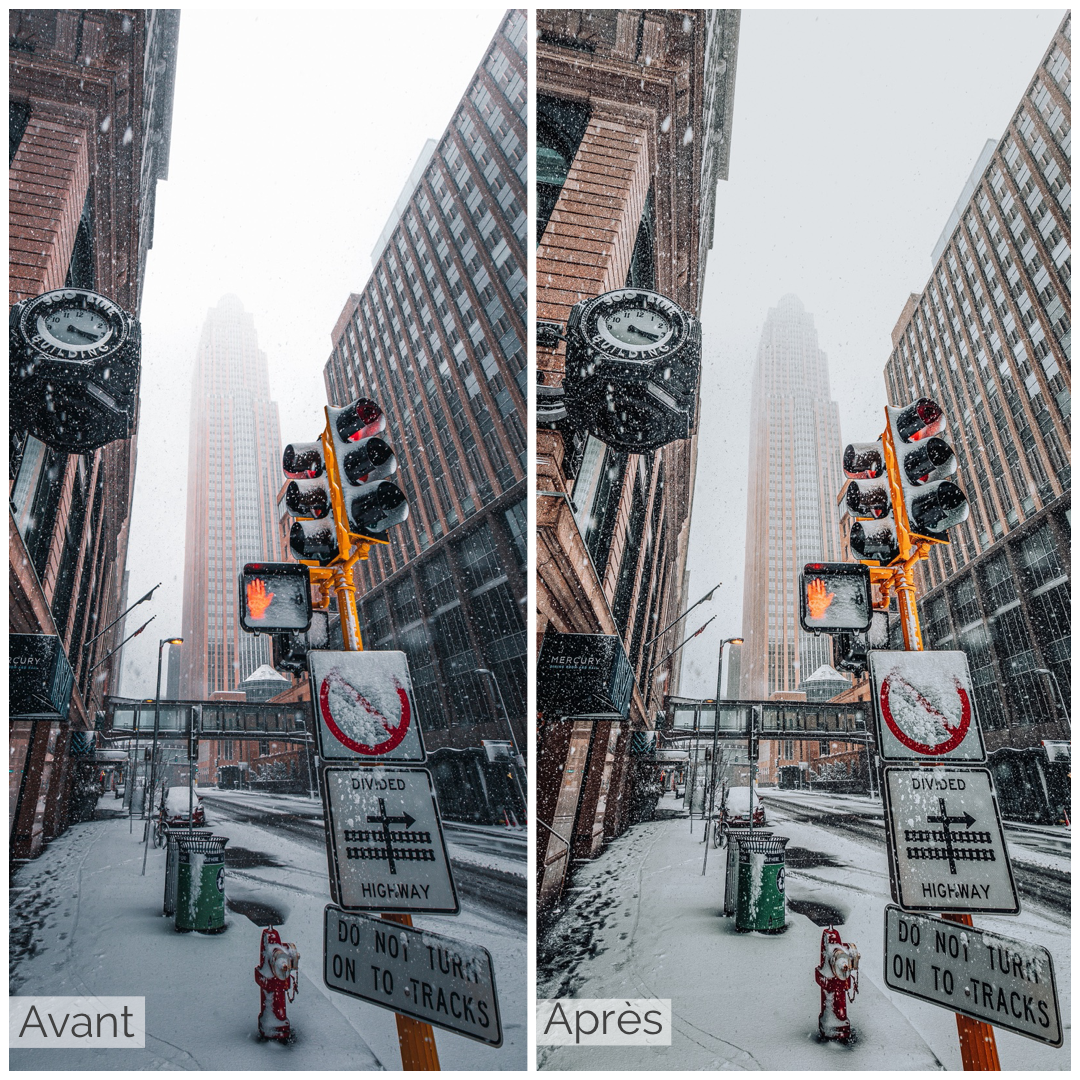 Presets Lightroom COLD WINTER Effect - Mobile & Ordinateur