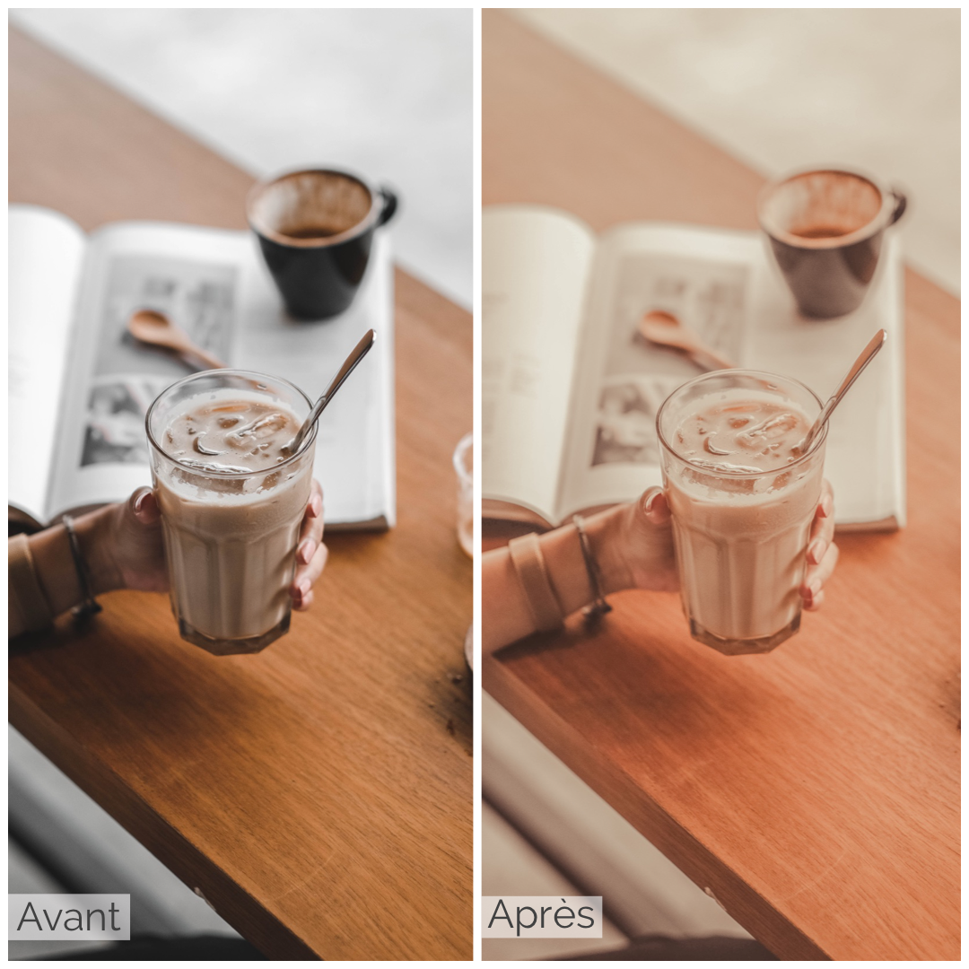 Presets Lightroom SWEET COFFEE Effect - Mobile & Ordinateur